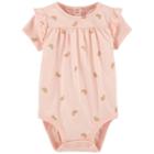 Baby Girl Oshkosh B'gosh&reg; Printed Ruffle Bodysuit, Size: 12-18 Month, Print