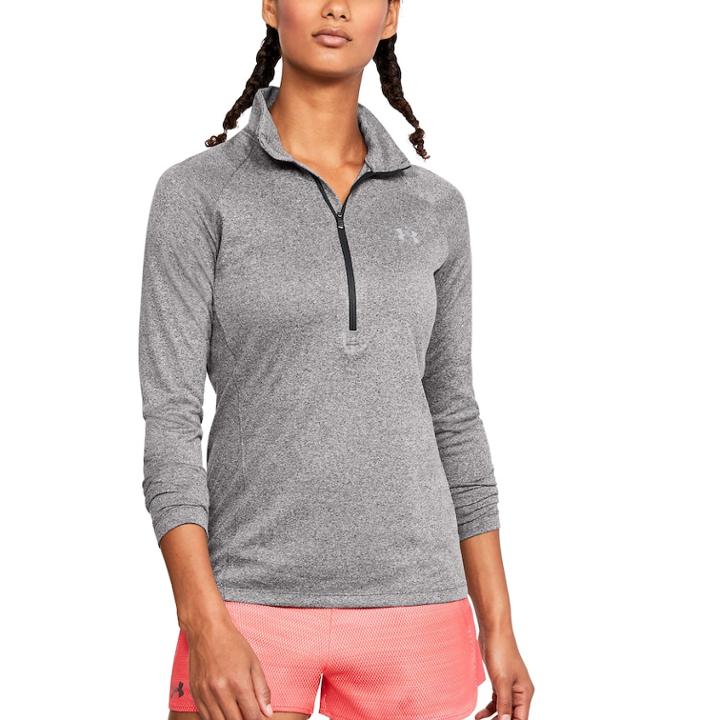 Women's Under Armour Tech Twist 1/2-zip Top, Size: Small, Grey (charcoal)
