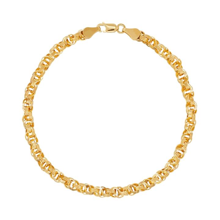 Everlasting Gold 14k Gold Circle Link Bracelet, Women's, Size: 7.25, Yellow