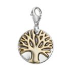 Personal Charm 18k Gold Over Silver & Sterling Silver Tree Of Life Charm, Women's, Yellow