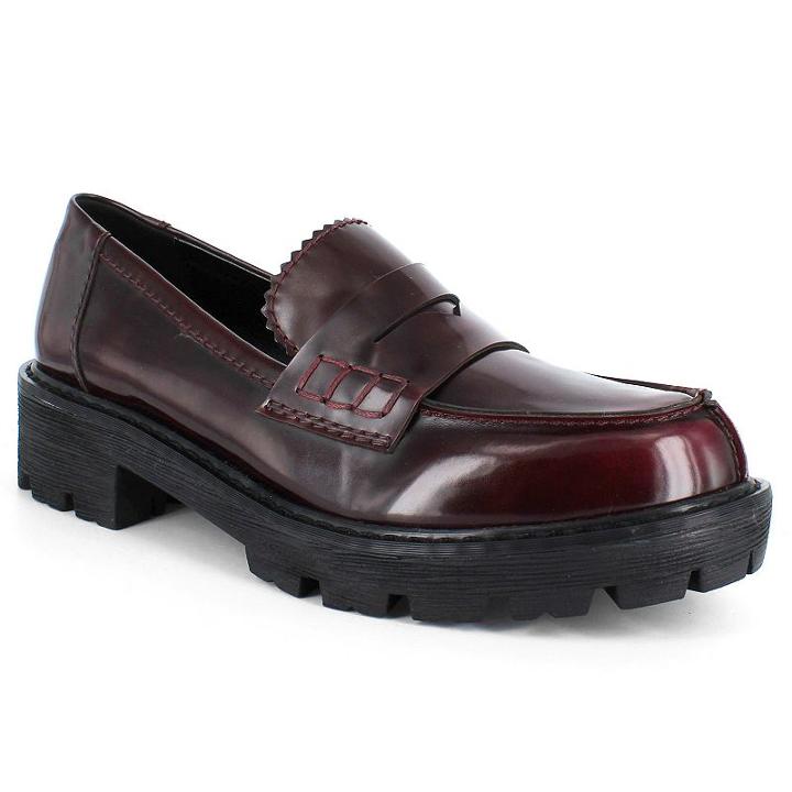 Dolce By Mojo Moxy Sockhop Women's Platform Loafers, Girl's, Size: Medium (6.5), Dark Red