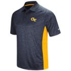 Men's Colosseum Georgia Tech Yellow Jackets Wedge Polo, Size: Medium, Med Grey