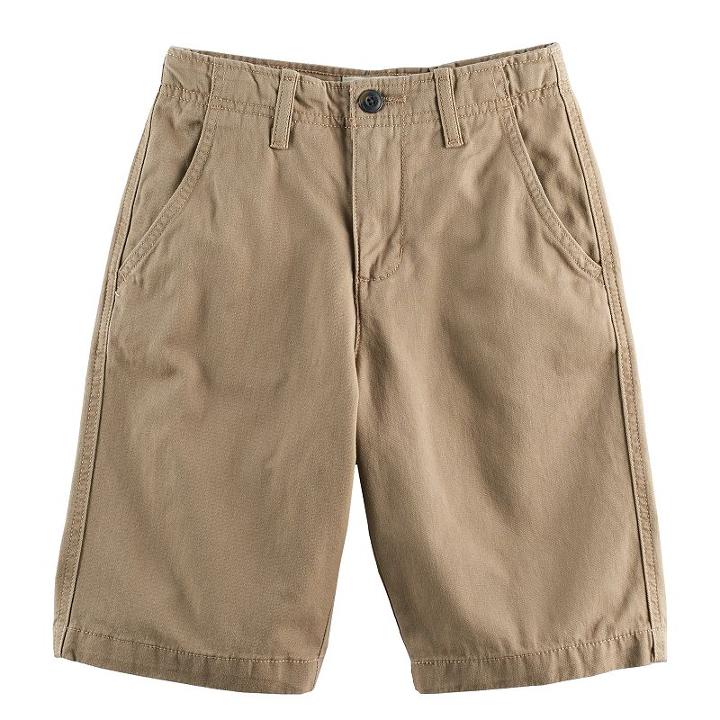 Boys 8-20 Urban Pipeline&reg; Twill Chino Shorts, Boy's, Size: 16, Beig/green (beig/khaki)