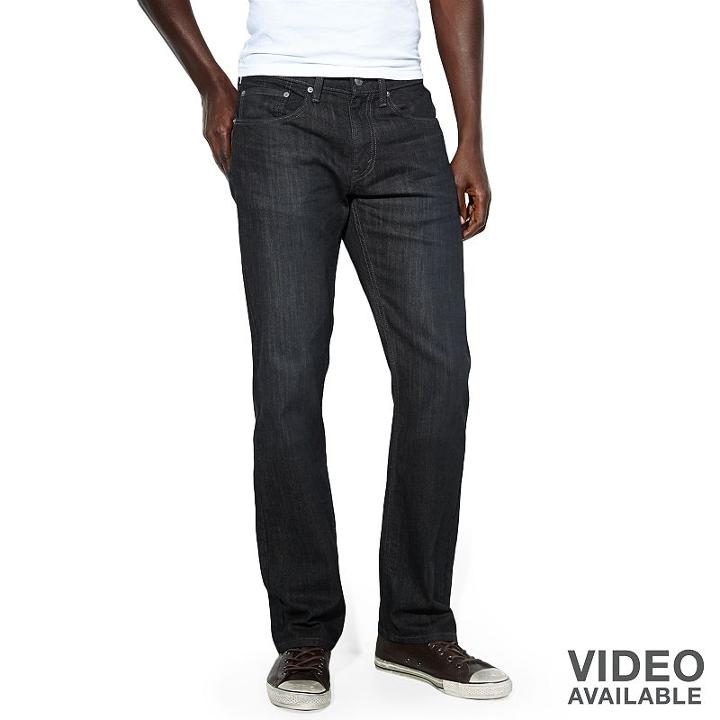 Men's Levi's&reg; 559&trade; Relaxed Straight Fit Jeans, Size: 38x32, Black