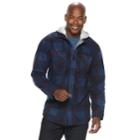 Men's Anchorage Expedition Classic-fit Plaid Fleece Hooded Shirt Jacket, Size: Xl, Blue (navy)