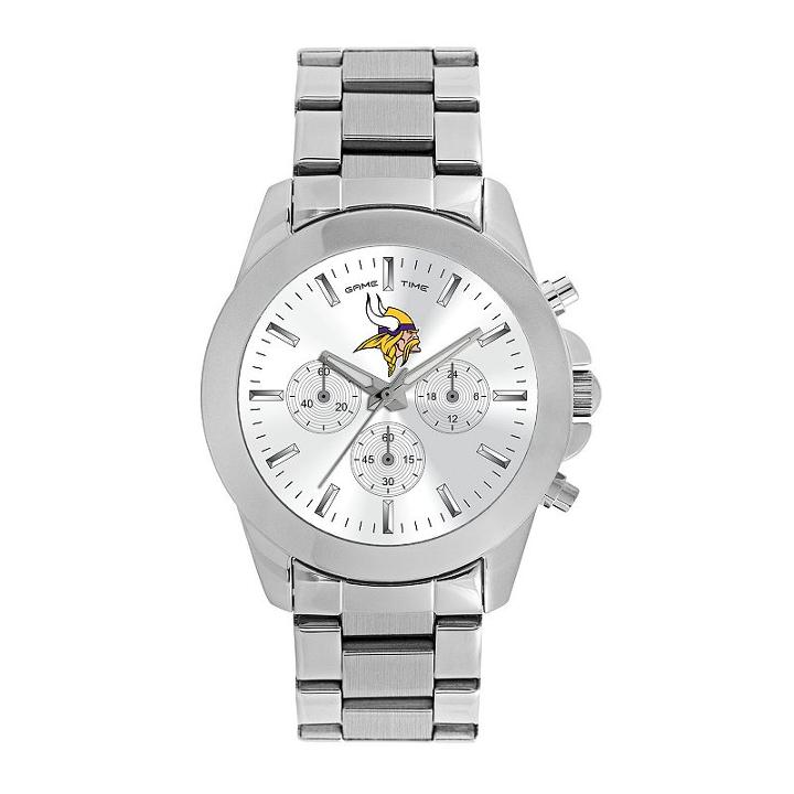 Women's Game Time Minnesota Vikings Knockout Watch, Silver