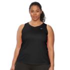 Plus Size Nike Ext Miler Dri-fit Racerback Running Tank, Women's, Size: 2xl, Grey (charcoal)