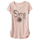 Girls 7-16 Miss Chievous Hatchi Knit Sequin High-low Hem Top, Girl's, Size: Medium, Light Pink