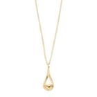 14k Gold Heart Teardrop Pendant Necklace, Women's, Size: 18, Yellow