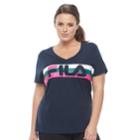 Plus Size Fila Sport&reg; Logo Graphic Performance Tee, Women's, Size: 2xl, Blue