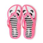 Girls 4-16 Panda Bear Glitter Thong Flip Flop Sandals, Size: 12/13, Dark Pink