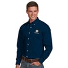 Men's Antigua Notre Dame Fighting Irish Dynasty Button Down Shirt, Size: Small, Blue