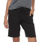 Women's Tek Gear&reg; Bermuda Shorts, Size: L Long, Black
