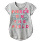 Girls 4-6x Adidas Fierce On The Field Tee, Size: 6x, Grey