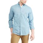 Men's Chaps Slim-fit Stretch Easy-care Button-down Shirt, Size: Large, Turquoise/blue (turq/aqua)