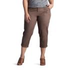 Plus Size Lee Presley Crop Cargo Pants, Women's, Size: 22 - Regular, Grey