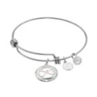 Love This Life Mothers & Daughters Crystal Bangle Bracelet, Women's, Silver