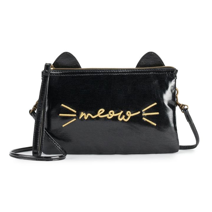T-shirt & Jeans Meow Convertible Crossbody Bag, Women's, Black