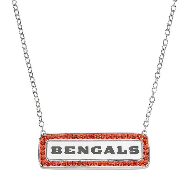 Cincinnati Bengals Bar Link Necklace, Women's, Size: 18, Orange