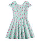 Girls 4-10 Jumping Beans&reg; Print Skater Dress, Size: 6, Light Blue