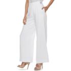 Women's Jennifer Lopez Wide-leg Satin Dress Pants, Size: Medium, White