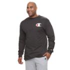 Big & Tall Champion Logo Tee, Men's, Size: 3xl Tall, Granite Heather