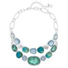 Dana Buchman Composite Shell Geometric Swag Necklace, Women's, Blue