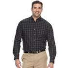 Big & Tall Van Heusen Classic-fit Wrinkle-free Button-down Shirt, Men's, Size: Xl Tall, Black