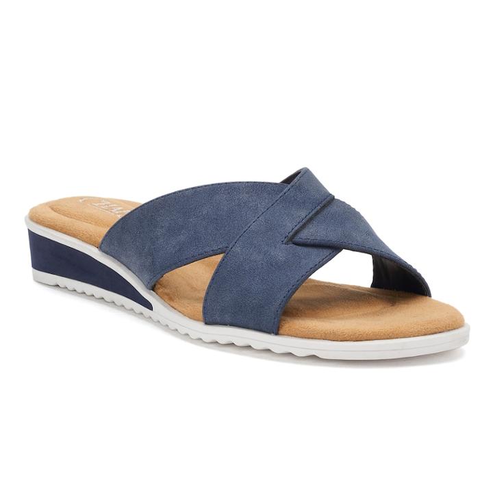 Chaps Olessia Women's Wedge Sandals, Size: 9.5 B, Blue (navy)