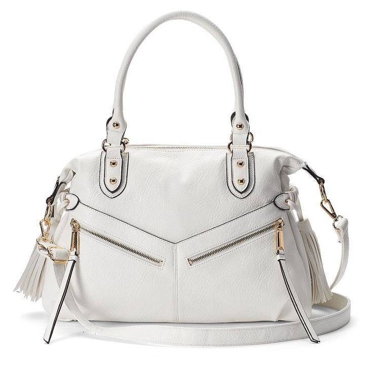 Juicy Couture Zita Tassel Satchel, Women's, White