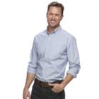 Men's Croft & Barrow&reg; True Comfort Classic-fit Stretch Button-down Shirt, Size: Small, Blue