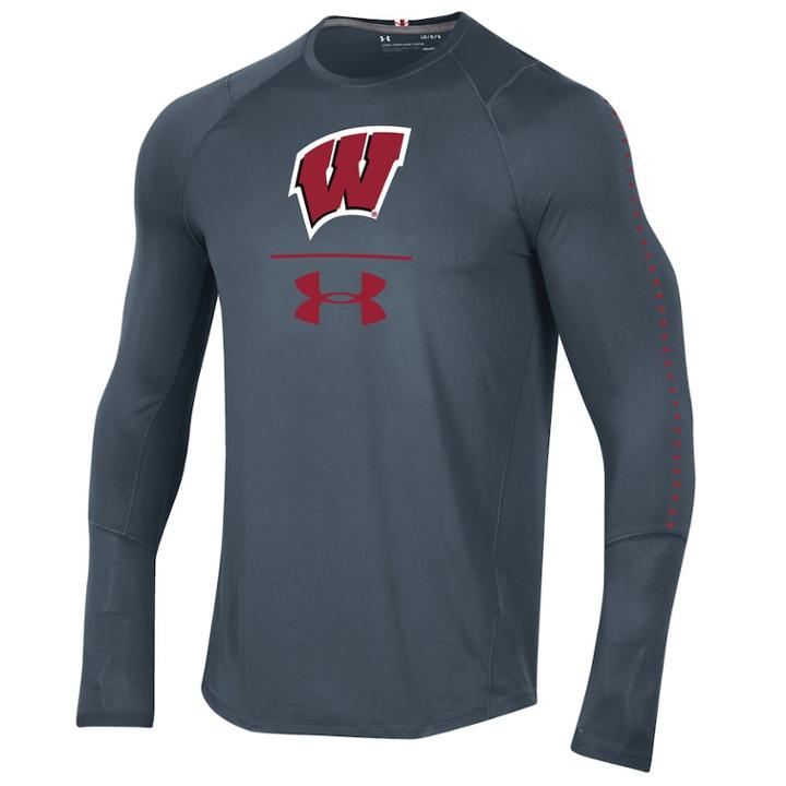 Men's Under Armour Wisconsin Badgers Sideline Raid Tee, Size: Xxl, Multicolor