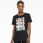 Women's Nike Sportswear Throwback Graphic Tee, Size: Medium, Grey (charcoal)