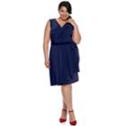 Plus Size Suite 7 Wrap Dress, Women's, Size: 2xl, Blue (navy)