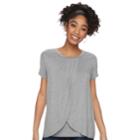 Maternity A:glow Tulip Hem Nursing Tee, Women's, Size: M-mat, Dark Grey