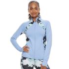 Women's Fila Sport&reg; Print Thumb Hole Zip-up Jacket, Size: Xs, Light Blue