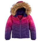 Girls 4-16 So&reg; Heavyweight Faux-fur Trim Puffer Jacket, Size: 4-5, Light Pink