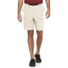 Big & Tall Croft & Barrow&reg; Synthetic Side Elastic Belted Cargo Shorts, Men's, Size: 46, Lt Beige