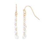 Lc Lauren Conrad Simulated Crystal Nickel Free Linear Drop Earrings, Women's, Gold