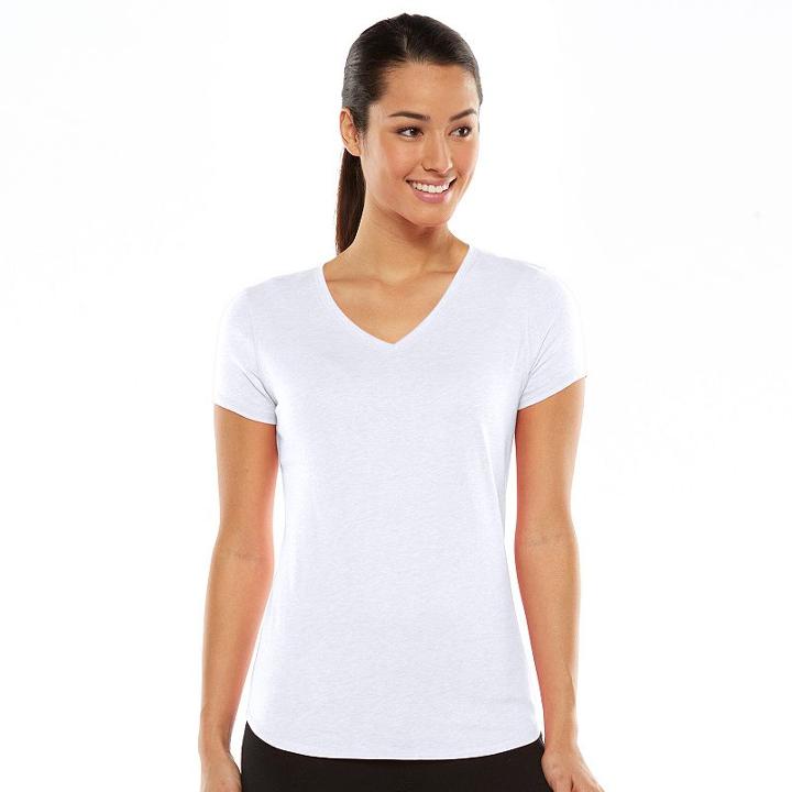 Women's Tek Gear&reg; Yoga Tee, Size: Xl, White