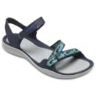Crocs Swiftwater Webbing Women's Sandals, Size: 9, Blue (navy)