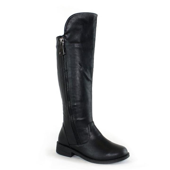 Olivia Miller Sylvan Women's Knee-high Riding Boots, Girl's, Size: 8.5, Black