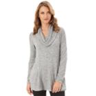 Women's Apt. 9&reg; Cowlneck Swing Top, Size: Small, Light Grey