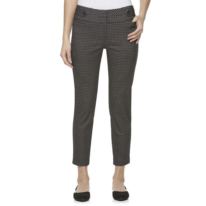 Juniors' Candie's&reg; Marilyn Ankle Pants, Girl's, Size: 11, Light Grey