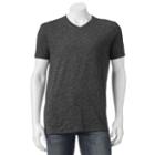 Men's Apt. 9&reg; Modern-fit Crosshatch Roll-tab Button-down Shirt, Size: Medium, Black