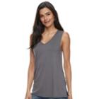 Women's Apt. 9&reg; Lace-up Tank, Size: Xxl, Dark Grey