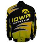 Men's Franchise Club Iowa Hawkeyes Shred Twill Jacket, Size: Small, Black