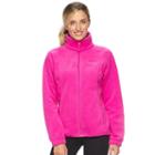 Women's Columbia Three Lakes Fleece Jacket, Size: Medium, Pink