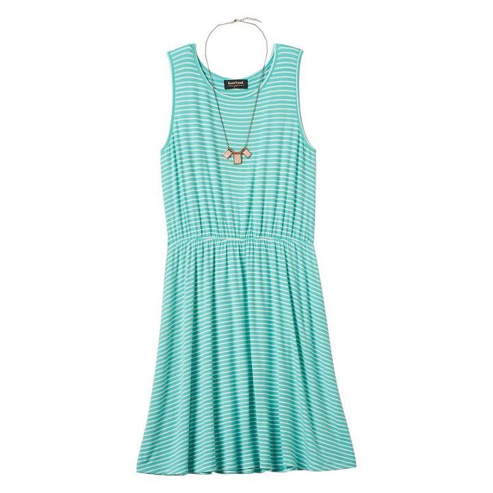 Girls 7-16 & Plus Size Heartsoul Skater Dress & Necklace Set, Girl's, Size: Xl, Med Blue
