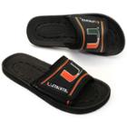 Youth Miami Hurricanes Slide Sandals, Boy's, Size: Small, Black
